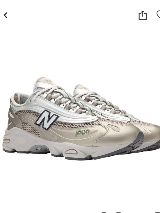 Mens New Balance 1000 Silver Metallic Sneakers Size 10.5